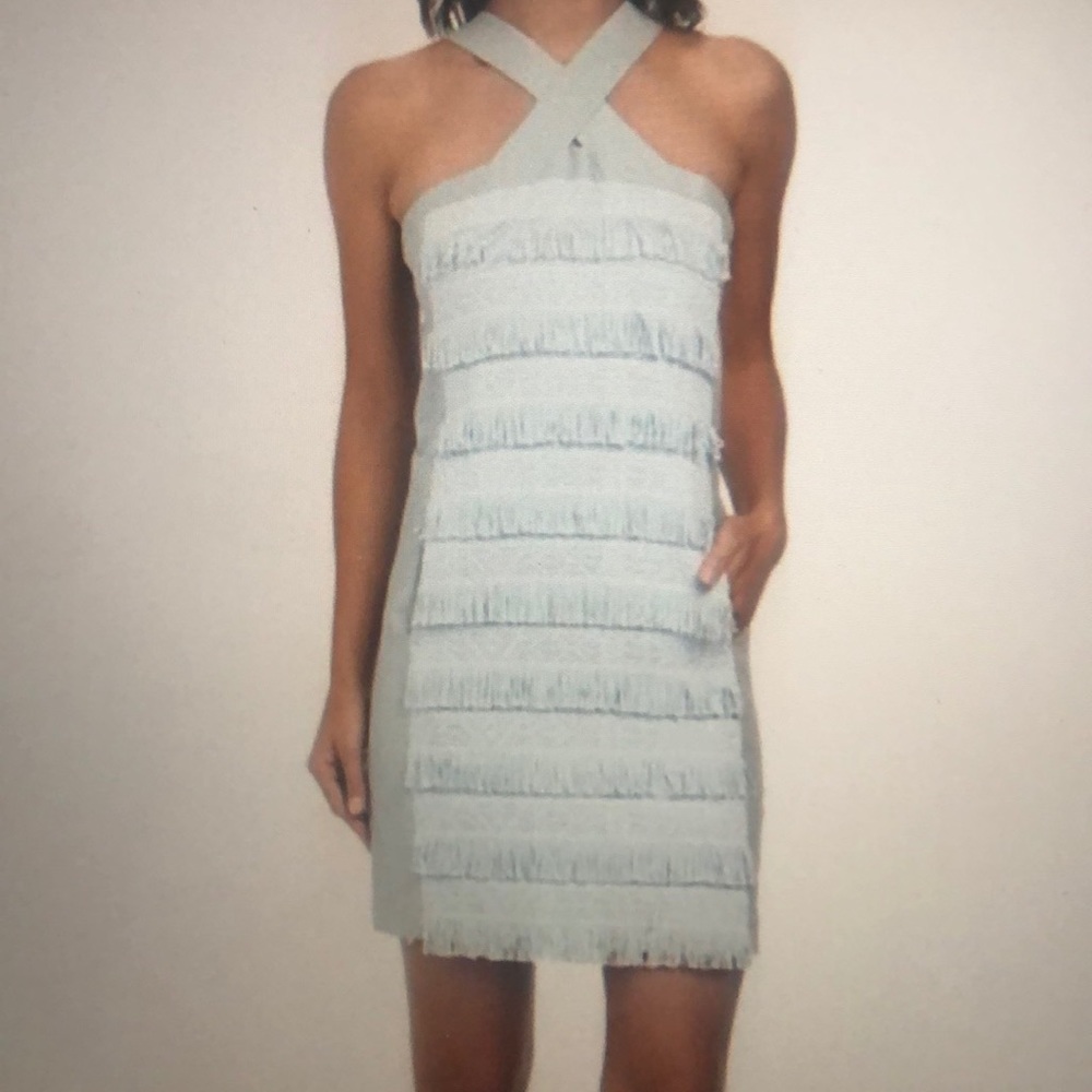 Shoshanna Loretta Fringe Sheath Dress